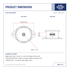 Dynapac Drum Mount 7-078 - dimension drawing