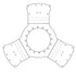 Dynapac Drive Disc DY-4812114420 - outline drawing